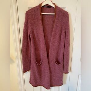 Gudrun Sjoden Alpaca blend Open Front Duster Lagenlook Layering Sweden Small